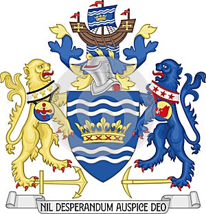 Coat of arms of the METROPOLITAN BOROUGH AND CITY OF SUNDERLAND, TYNE AND WEAR photo