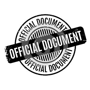 Official Document rubber stamp