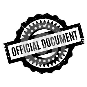 Official Document rubber stamp