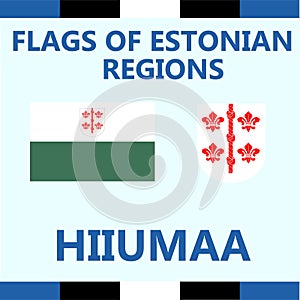 Official Flag of Estonian region Hiiumaa