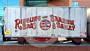 Official Ringling circus truck trailer