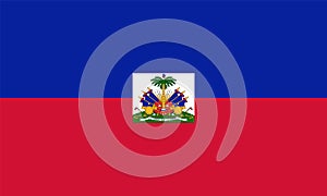 Official vector flag of Haiti