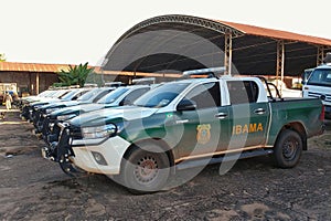 Official vehicles of IBAMA