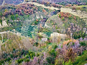 Offida town in Marche region, Italy. Art, history, tourism and splendid view