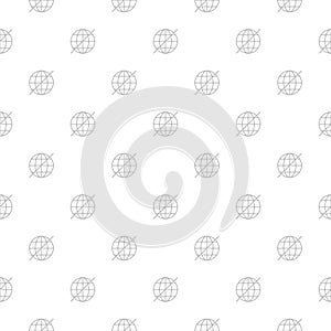Offline internet icon seamless pattern on white
