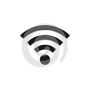 Offline wifi icon. Disconnected wireless network pictogram. No signal.