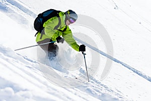 Freeride lyžovanie lyžovanie 