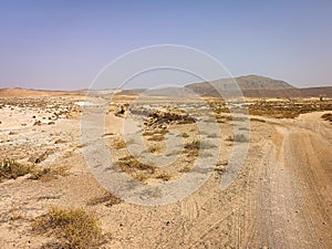 Offroad in African desert