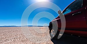 Offroad car in the desert