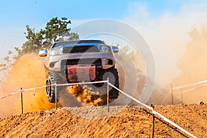 Offroad car in offroad competition