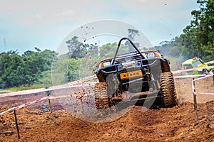 Offroad car in offroad competition