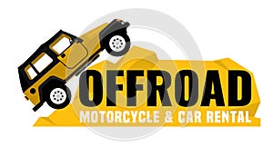 Offroad car rental banner