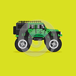 Offroad car,  vector illustration. Design modern