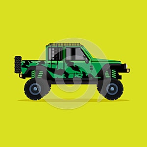 Offroad car,  vector illustration. Design modern