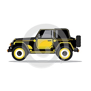 Offroad car,  vector illustration. Design modern