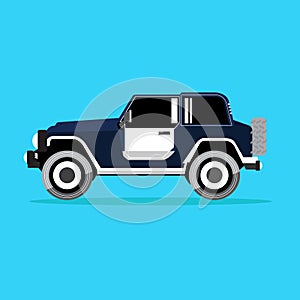 Offroad car,  vector illustration. Design modern