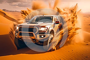 Offroad desert safari, dune bashing