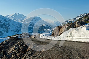 Offroad driving on Alaska