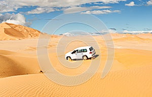 Offroad Jeep safari in the Omani Rub al-Chali Desert