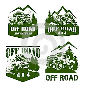 Offroad logo , 4x4 vector logo