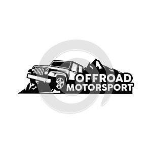 Offroad motorsport logo vector