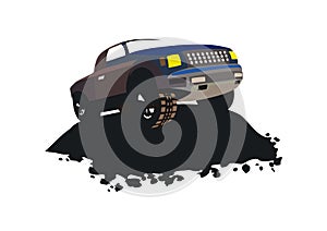 Offroad vehicle design vector