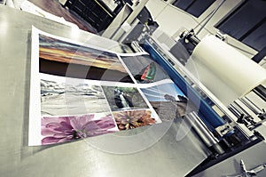 Offset machine roll laminator