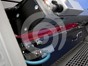 Offset press printing for labels (detail)