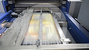 Offset print machine in print house