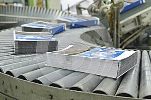 Offset print plant book production line