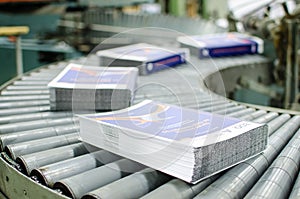 Offset print plant book production line