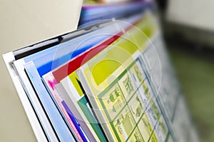 Offset printing color press