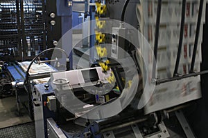 Offset Printing machine detail