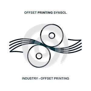 Offset printing symbol