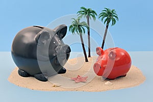 Offshore banking concept