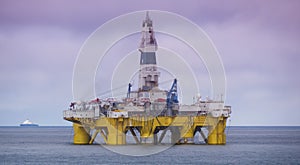 Offshore drilling rig in Gulf of Mexico, petroleum industry