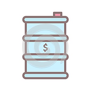 Offshore investment vector icon which can be easily modified or edit