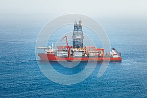 Offshore oil and gas drillship