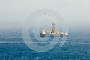 Offshore oil and gas drillship