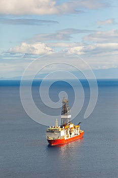 Offshore oil and gas drillship