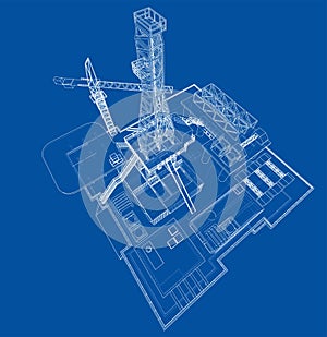 Offshore oil rig drilling platform concept