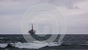 Offshore Oil Rig Time Lapse Video