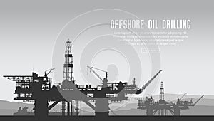 Offshore oil rigs