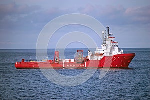 Offshore Supply Vessel in North Sea photo