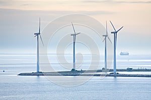 Offshore wind farm near Copenhagen, Denmark