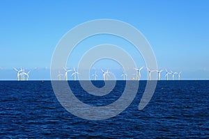 The offshore wind farm Nordergruende in the German North Sea