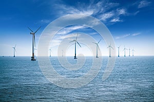 Offshore wind farm photo