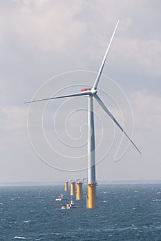 Offshore Wind farm under construction