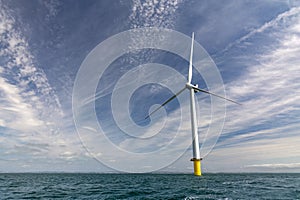 Offshore wind turbine for renewable energy production