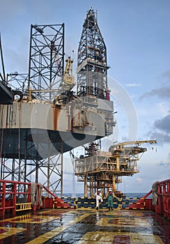 Offshore working on deck